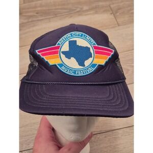 Aviator Nation Austin City Limits Festival Trucker Hat Navy Snapback Texas Mesh